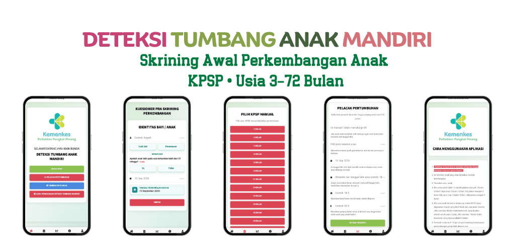 Tampilan aplikasi Deteksi Tumbang Anak Mandiri